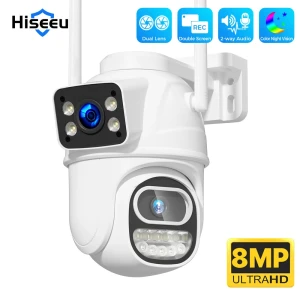 Dual Lens Outdoor WiFi Camera — Security Camera, Hiseeu