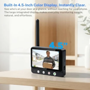 Wireless Doorbell Camera Video Intercom System with Indoor Visual Base Station — Video Doorbell, Daxadripo
