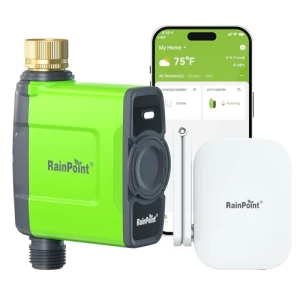 WiFi Water Timer for Garden Hose, Smart Sprinkler Controller — Irrigation System, RainPoint