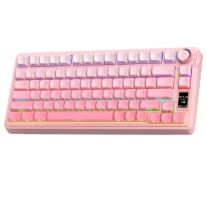 Tri-Mode Wireless Mechanical Keyboard with LCD Screen and Knob Control — Bluetooth Keyboard, AULA