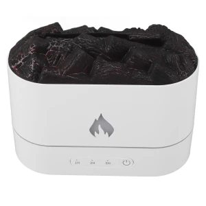 7 Colors Lights Fine Mist Simulated Flame Smart Timer Super Quiet USB Charging Humidifier — Essential Oil Diffuser, DQ-Home-N
