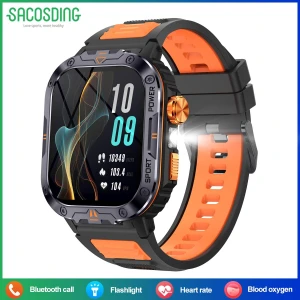 Men's Smart Watch with LED Flashlight — Smart Watch, SACOSDING