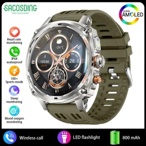 Smart Watch with Large Battery and AMOLED HD Display — Smart Watch, SACOSDING