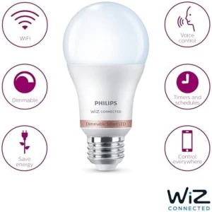 Smart 60W A19 Daylight LED Bulb 4-Pack — Smart Light Bulb, Philips