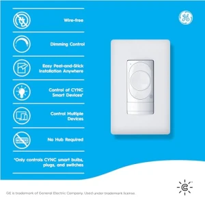 Dimmer Smart Switch with White Tones Control — Smart Switch, Cync