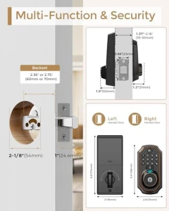WiFi Video Smart Lock with Camera and Keyless Entry Deadbolt — Smart Lock, Arpha
