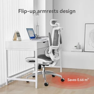 Ergonomic Office Chair with 3D Flip-up Armrests and Dual Back Design — Smart Chairs, SIHOO