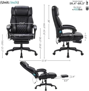 Massage Office Chair with Foot Rest — Massage Chairs, HESL