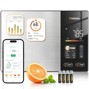 Smart Food Kitchen Scale with Nutrition Calculator and Color Display — Smart Scale, Atogou