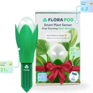 AI-Powered Smart Plant Monitor — Soil Moisture Sensor, Flora