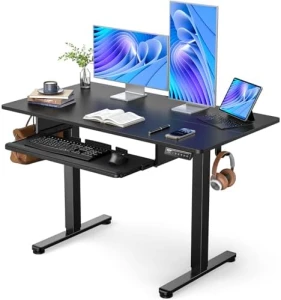 Electric Standing Desk with Keyboard Tray — Standing Desk, ErGear