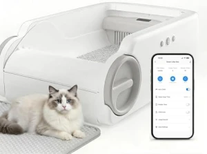 Automatic Litter Box Open Top Self Cleaning — Self-Cleaning Litter Box, Cosmillio