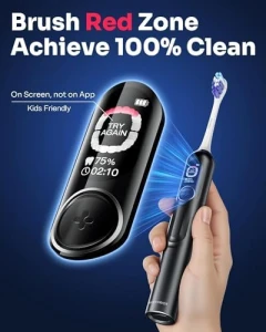 Electric Toothbrush with AI Display and Travel Case — Electric Toothbrush, SAKYPRORAL
