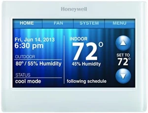 Wi-Fi Color Touch Screen Programmable Thermostat — Smart Thermostat, Honeywell