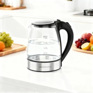 Electric Glass Kettle with Auto Shut-Off — Electric Kettle, MEGAWISE