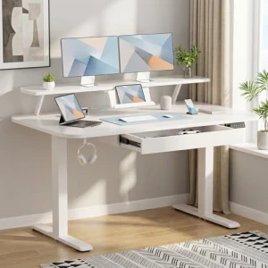 Electric Standing Desk with Drawers — Standing Desk, GTPLAYER