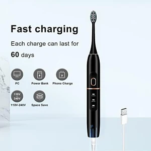 Electric Toothbrush Set with 8 Brush Heads and Travel Case — Electric Toothbrush, kingheroes