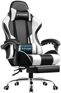 Gaming Chair with Footrest and Lumbar Support — Smart Chairs, GTPLAYER