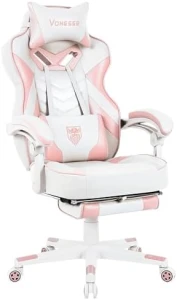 Gaming Chair with Footrest and Massage — Smart Chairs, Vonesse