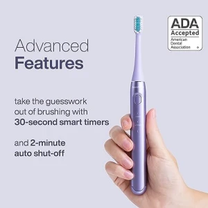 Rechargeable Toothbrush with Magnetic Holder and Travel Case — Electric Toothbrush, AquaSonic