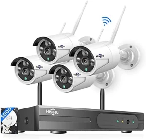Wireless Pro WiFi Security Camera System, 16CH 4K NVR Kit, Corded Powered 8Pcs 5MP CCTV Home Security Camera System for... — Security Camera, Hiseeu