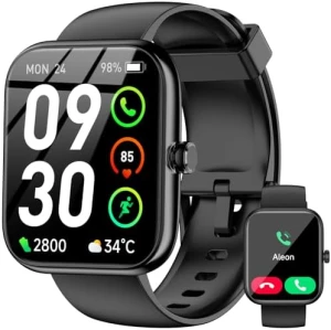 Smart Watch with Alexa Built-in, HD Touchscreen Fitness Tracker — Smart Watch, BOOOMIC