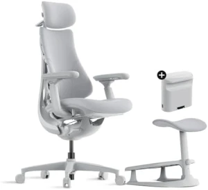 Dynamic Ergonomic Desk Chair with StepSync Footrest and Extra Battery Bundle — Smart Chairs, LiberNovo