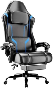 Massage Gaming Chair with Lumbar Support and Footrest — Smart Chairs, HOTOSYCH