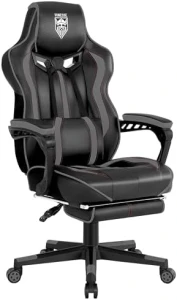 Reclining Gaming Chair with Footrest and Massage — Smart Chairs, Vonesse