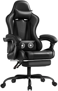 Gaming Chair with Footrest and Massage Lumbar Support — Smart Chairs, Shahoo