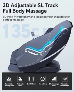 Massage Chair Full Body Zero Gravity with Rocking Sleep Mode and Knee & Calf Therapy — Massage Chairs, UIIU