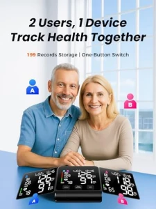 Upper Arm Blood Pressure Monitor with Wide-Range Cuff and Large Backlit Display — Blood Pressure Monitor, WAMELPRI