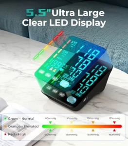 Blood Pressure Monitor, Automatic Upper Arm — Blood Pressure Monitor, YONLO