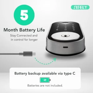 Built-in WiFi Fingerprint Smart Deadbolt with Keypad — Smart Lock, Sifely