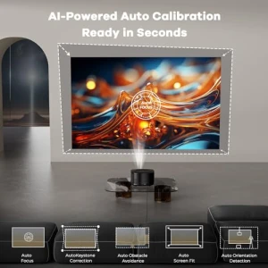 Outdoor Projector 4K with WiFi and Bluetooth — Smart Projector, ONOAYO