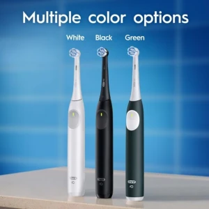 Rechargeable Electric Toothbrush, iO2 Starter Kit, 3 Cleaning Modes, Automatic Pressure Sensor to Protect Gums, 2 Brush... — Electric Toothbrush, Oral-B