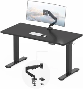 Whole-Piece Standing Desk with Clamp Power Strip, 48x24" — Standing Desk, FLEXISPOT