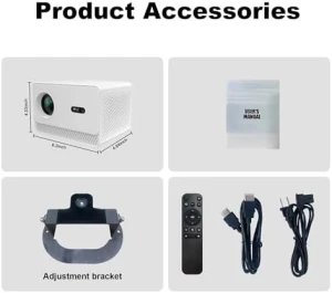 Mini Projector with WiFi and Bluetooth — Smart Projector, JIUMAO-M98