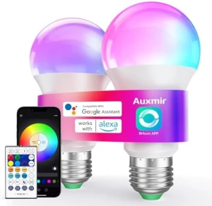 Smart Light Bulbs with Remote — Smart Light Bulb, Auxmir