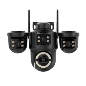 Triple Lens Wireless Outdoor PTZ Security Camera — Security Camera, ICSEE