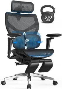Ergonomic Office Chair with Adaptive Dual-Wing Lumbar Support — Smart Chairs, CabeVibe