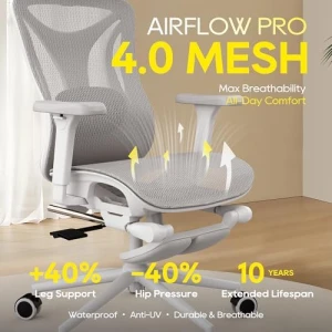 Ergonomic Office Chair with Footrest — Smart Chairs, CYKOV