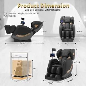 Full Body Massage Chair Recliner with Zero Gravity — Massage Chairs, VireoNest