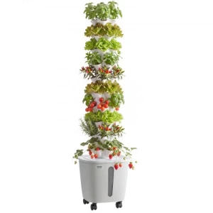 Hydroponic Tower with App Control — Indoor Garden, VEVOR
