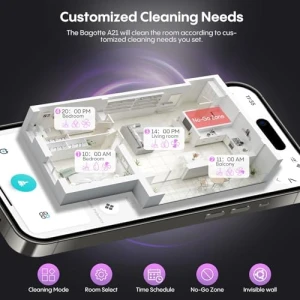 Robot Vacuum and Mop Combo — Robot Vacuum, Bagotte