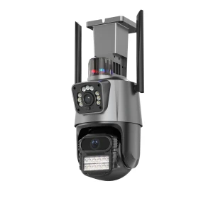 Dual Lens Wifi Camera Outdoor Dual-Screen AI Auto Tracking PTZ IR Color Night Vision Onvif 2-Way Audio Surveillance — Security Camera