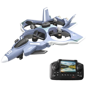 WiFi FPV EVA Fighter with LCD Screen Controller HD Camera 360° Obstacle Avoidance Brushless Turbofans Motors — Drone, JJRC
