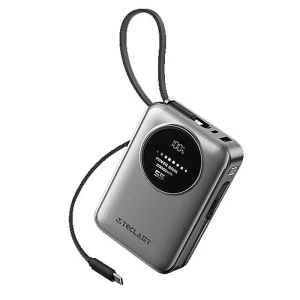 Smart Digital Display Power Bank with Integrated Cables — Power Bank, Teclast