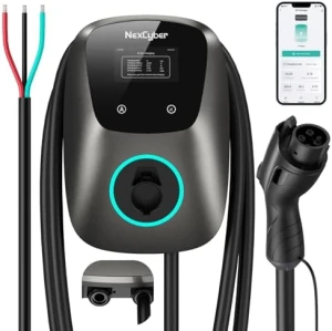 Level 2 EV Charger with WiFi & Plug-Play, 48A — EV Charger, NexCyber