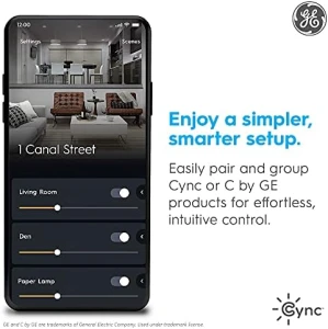 Smart LED Light Bulb, ST19 Edison Style, Room Decor Aesthetic, Color Changing WiFi, 60W Equivalent (Pack of 2) — Smart Light Bulb, Cync